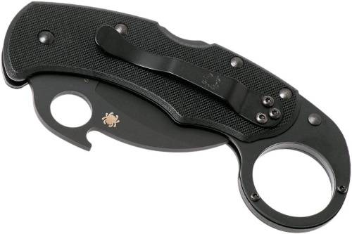 96 Spyderco Складной нож керамбит Karahawk All Black - Spyderco 170GBBKP фото 4