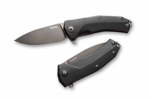 Складной нож Lion Steel KUR BBK G10 Black Flipper фото 5