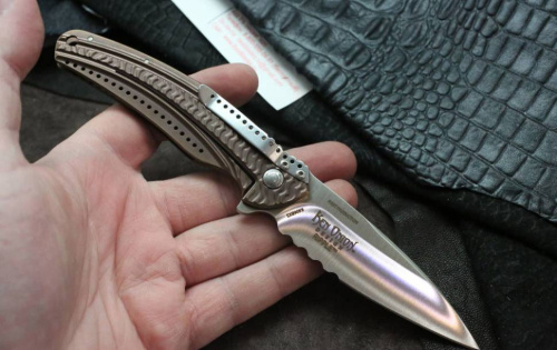 Складной нож CRKT Ripple Bronze Combo фото 3